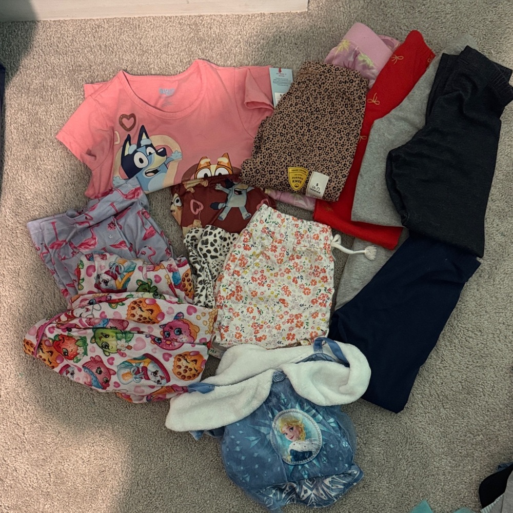 Lot of Colorful girls Clothing Bundle size 6/7